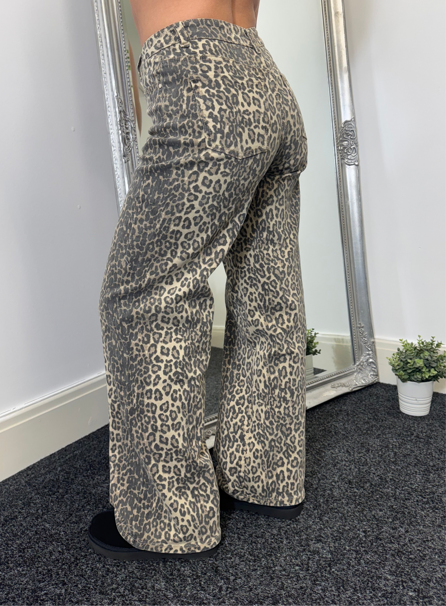 Cheetah Chic Dad Jeans